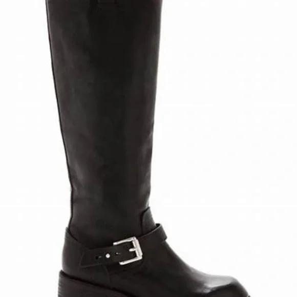 Rag&Bone Black Norton Tall Moto Combat Boots Sz 9 - Picture 11 of 11